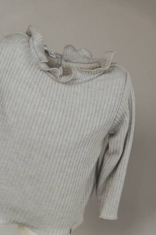 T-Shirt con colletto - Sand - 12/18 e 18/24M