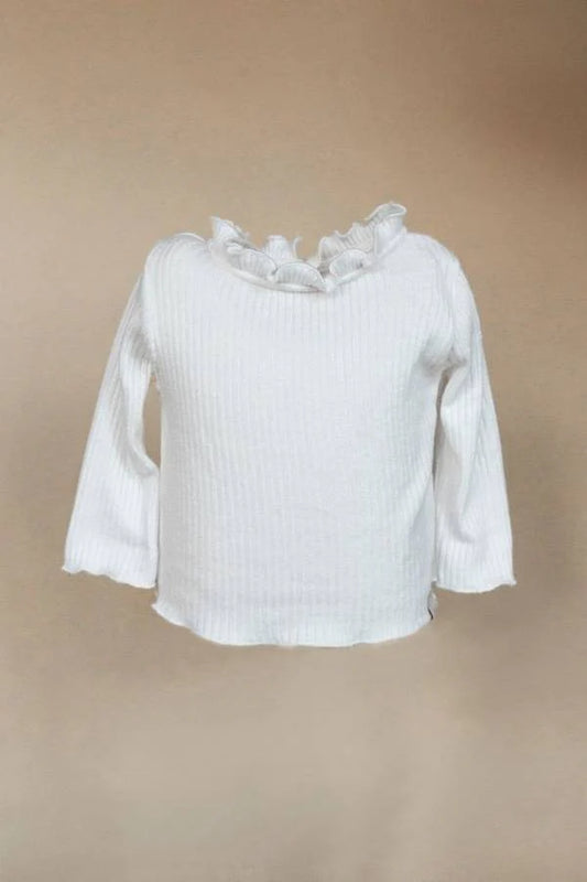 T-Shirt con colletto - Off White - 12/18M