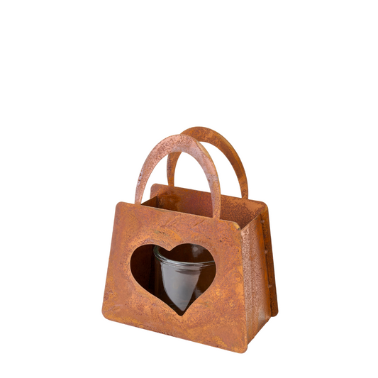 Porta candela Borsa cuore