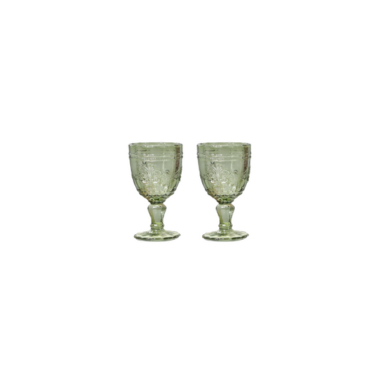 Set calici 2 pz. Saint Emilion verdi