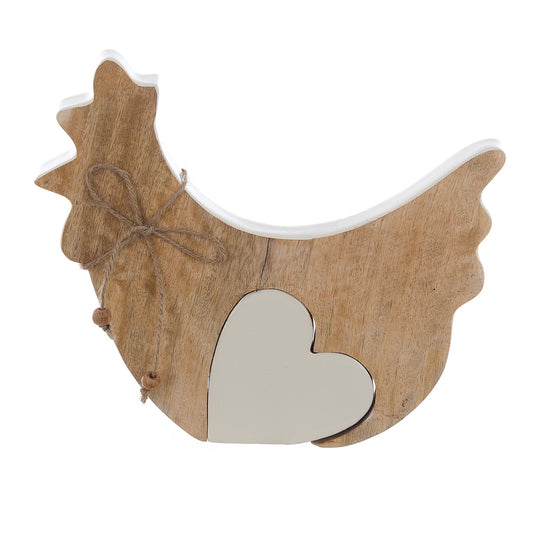 Decoro gallina con cuore