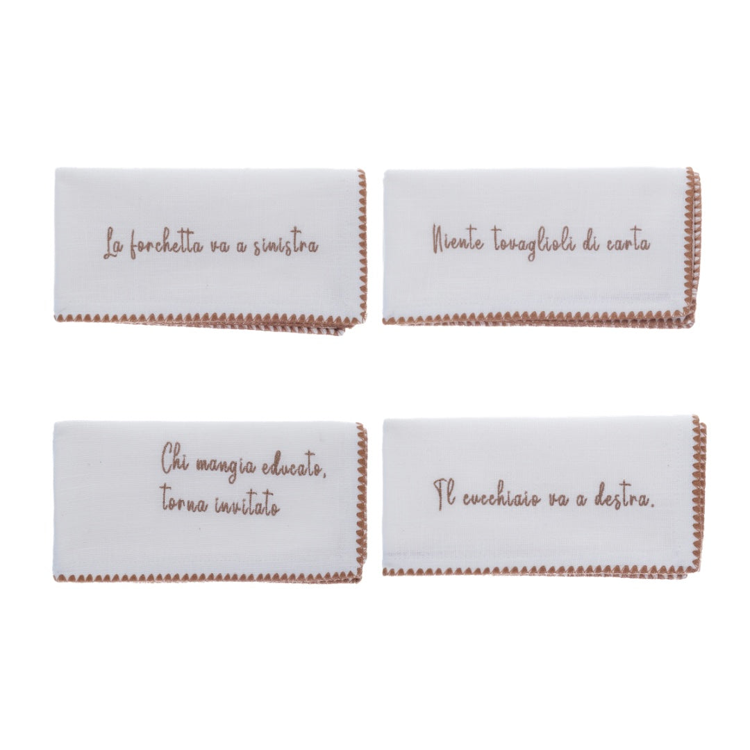 Tovaglioli set 4 pz