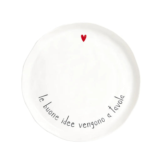 Set 2 Piatti piani Le buone idee vengono a tavola