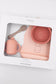 Set Baby in Silicone ( bavaglino, scodella, cucchiaio, bicchiere con beccuccio) - Pink