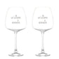 Set 2 calici vino Un’ ottima annata