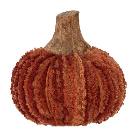 Decorazione zucca arancione rossa