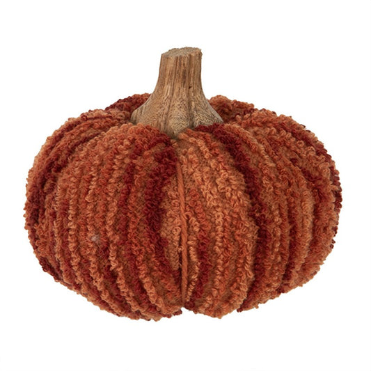 Decorazione zucca arancione rossa