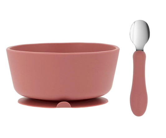Ciotola Ventosa e Cucchiaio Brick Blush