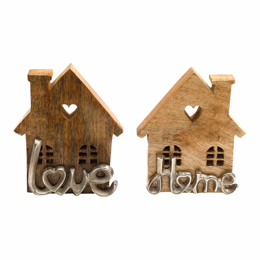 Scritta Love e Home