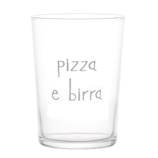 Bicchiere birra Pizza e Birra