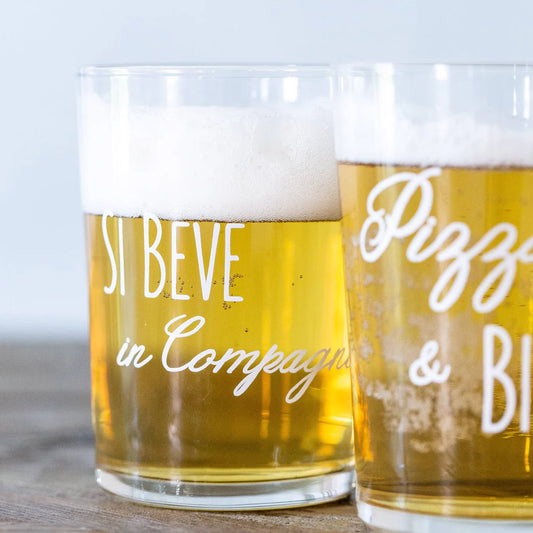 Bicchiere birra Si Beve in Compagnia