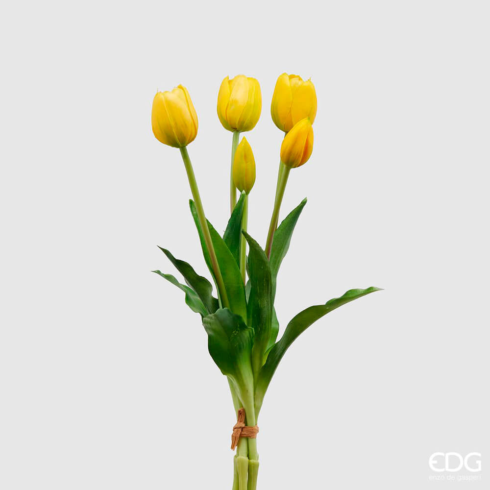 Bouquet 5 tulipani gialli