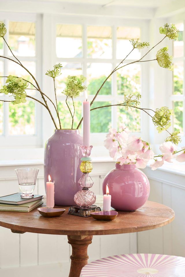 Vaso metal Oval Lilla