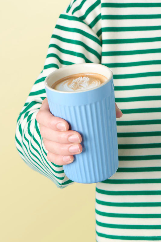 Cafe latte mug Mynte Blue Bell