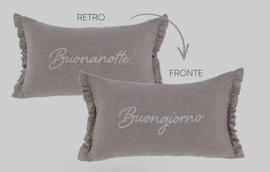 Cuscino Buongiorno-Buonanotte