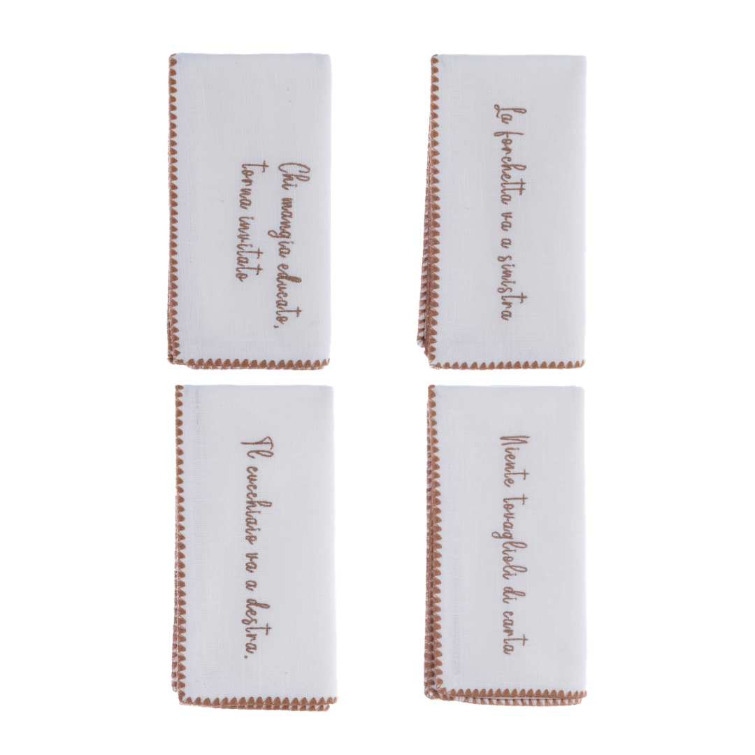 Tovaglioli set 4 pz