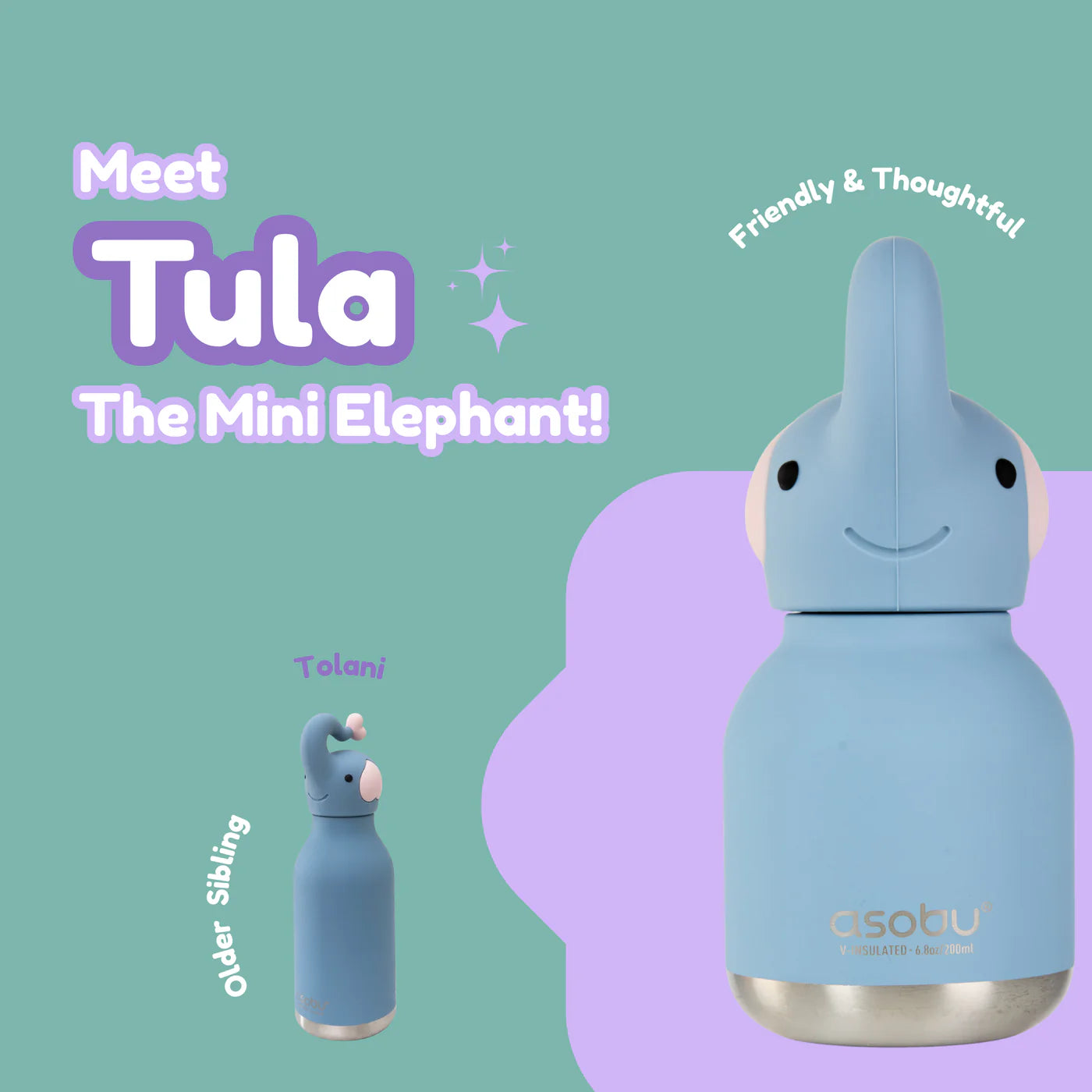 Bottiglia termica Mini Bestie Elephant
