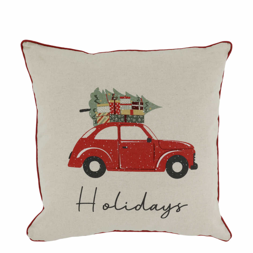 Cuscino Holidays con auto