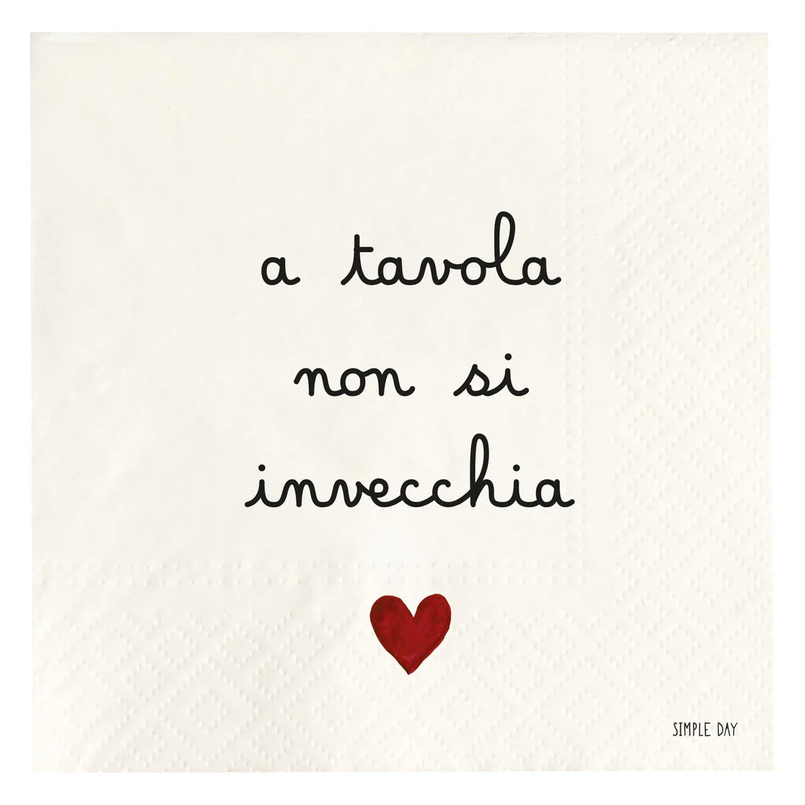 Tovaglioli in carta A tavola non si invecchia