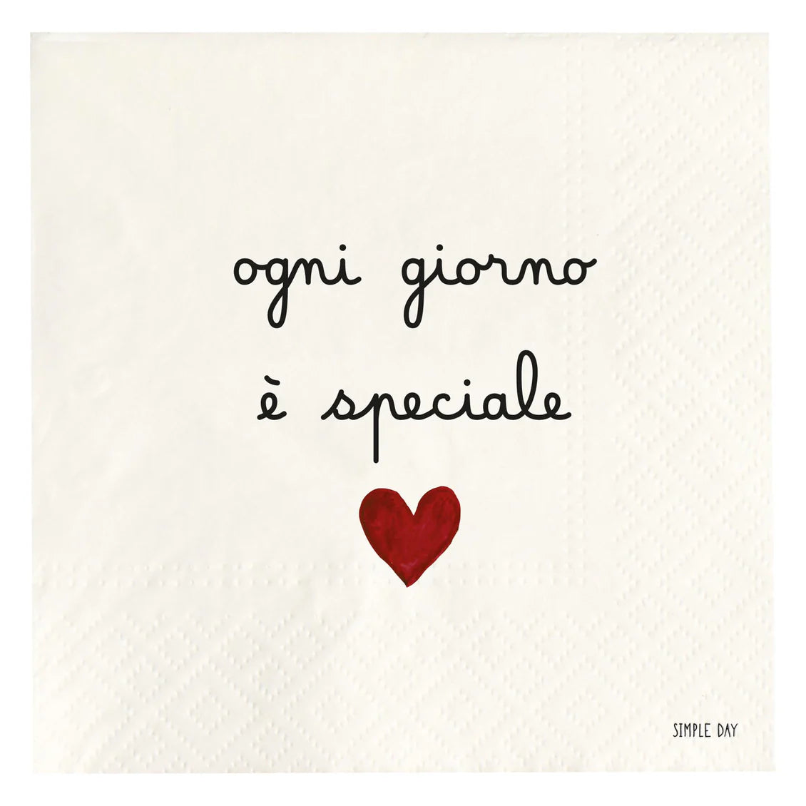 Tovaglioli in carta Ogni giorno è speciale