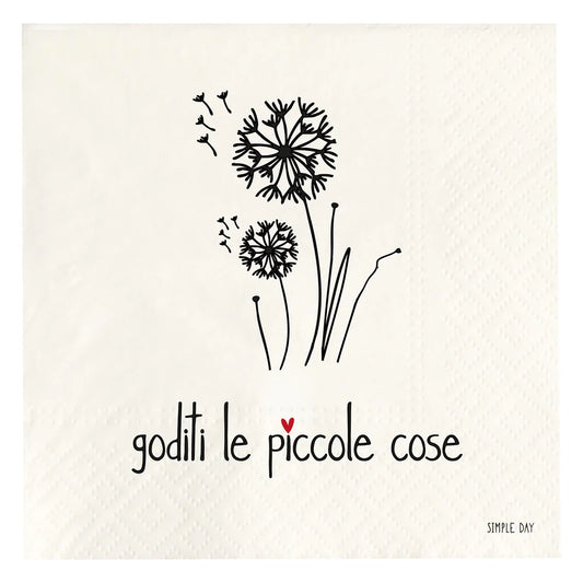 Tovaglioli in carta Goditi le piccole cose