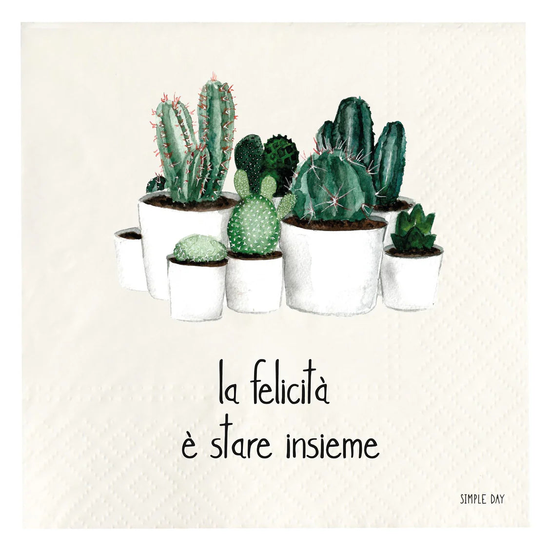 Tovaglioli in carta La felicità è stare insieme
