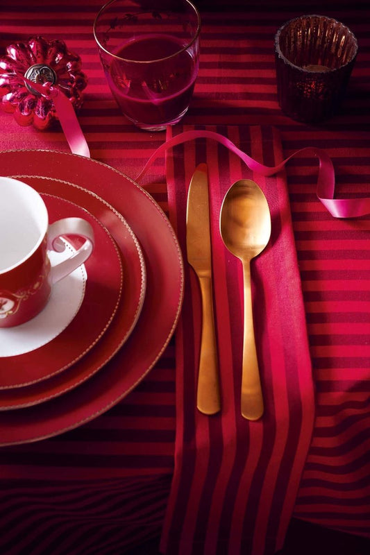 Tovaglia Stripes Dark Red