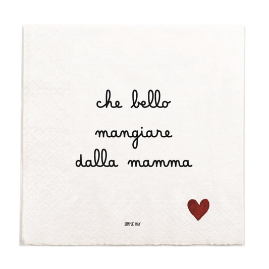 Tovaglioli in carta Che bello mangiare dalla mamma