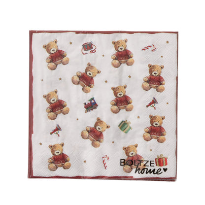 Tovaglioli in carta orso "Bailey"