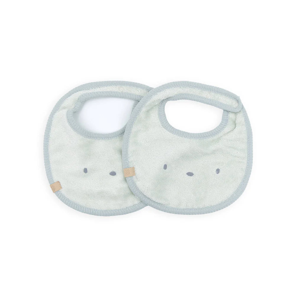 Set Bavaglini 2 pezzi - Sky Grey