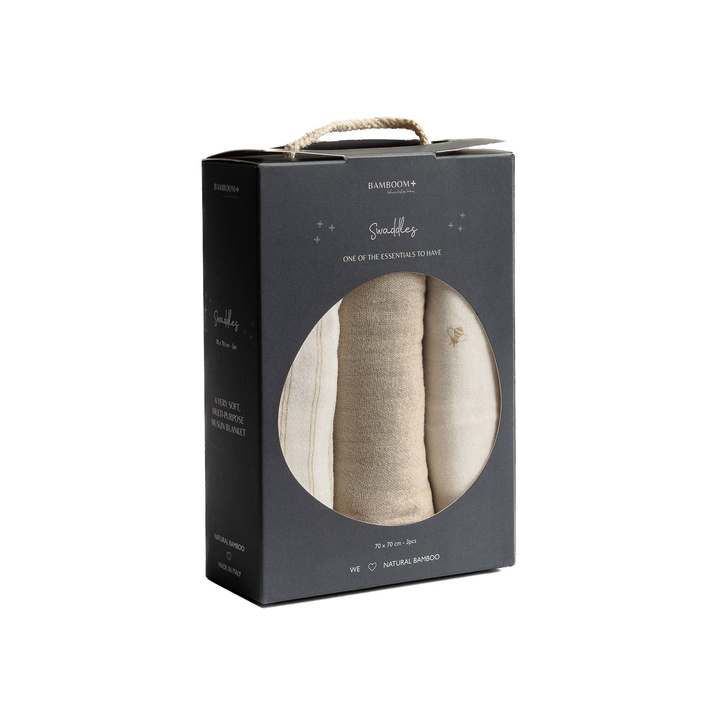 Swaddle M 3 Pack - 70x70cm - Stripes
