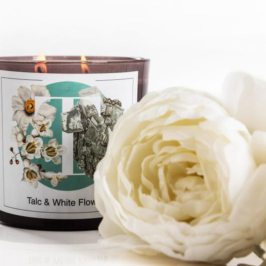 Candela Talc and White Flowers