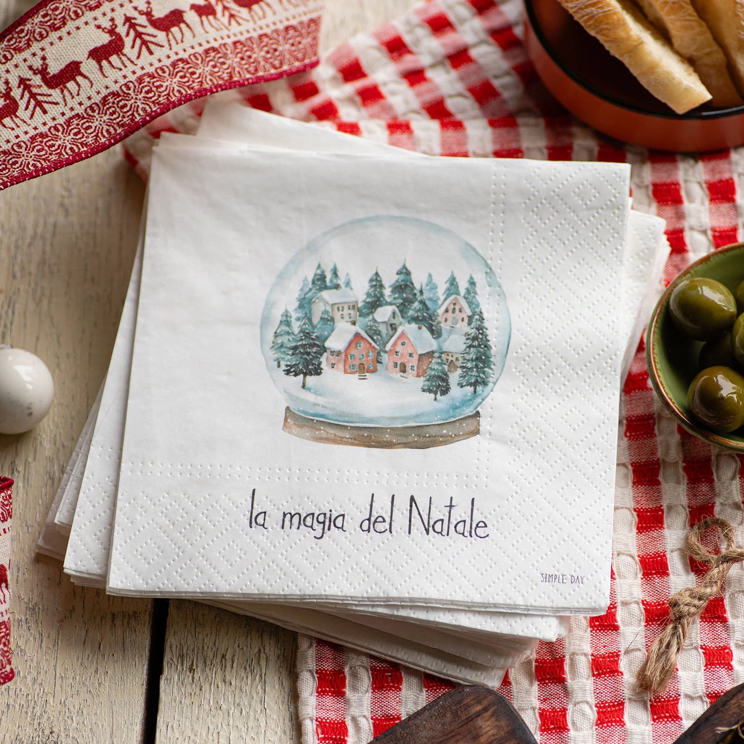 Tovaglioli in carta La magia del Natale