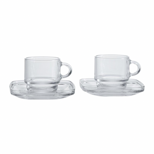 Set 2 tazze caffè impilabili