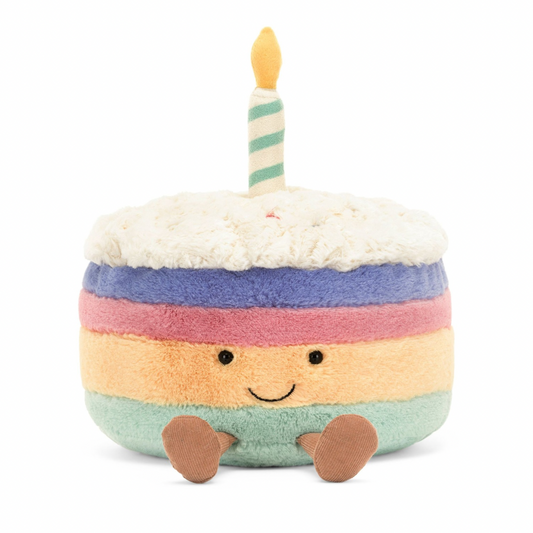 Peluche Rainbow Birthday Cake