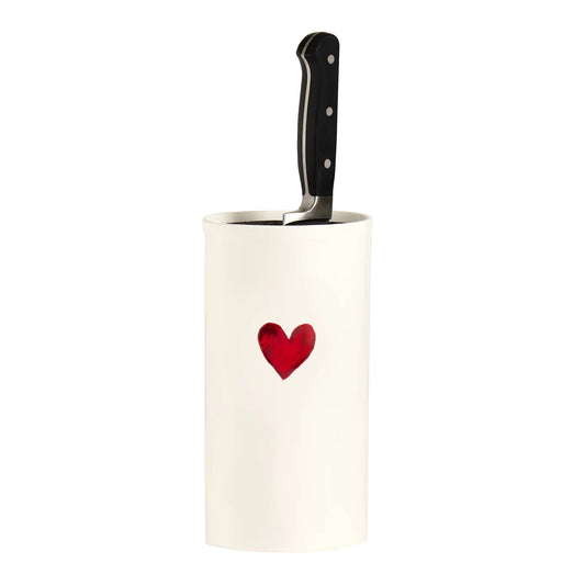 Portacoltelli Cuore rosso