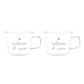 Set 2 tazze colazione Scaldami il cuore