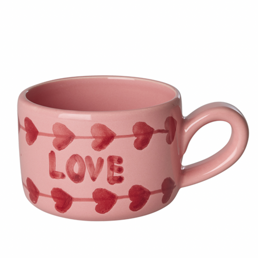 Tazza - Rosa- Hand-painted LOVE