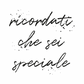 Tela “Ricordati che sei speciale”