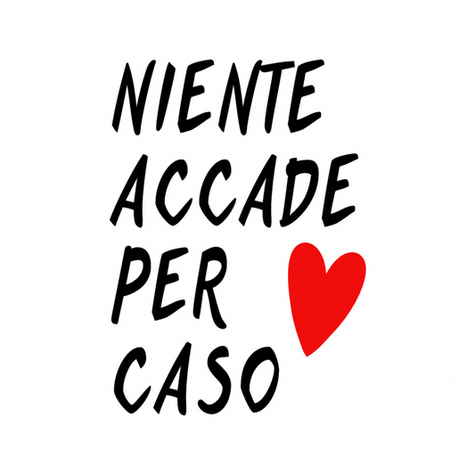 Tela “Niente accade per caso”