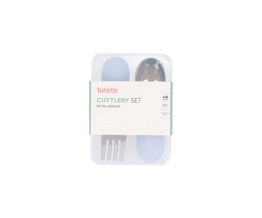 Set Posate Primi Mesi Apprendimento Powder Blue