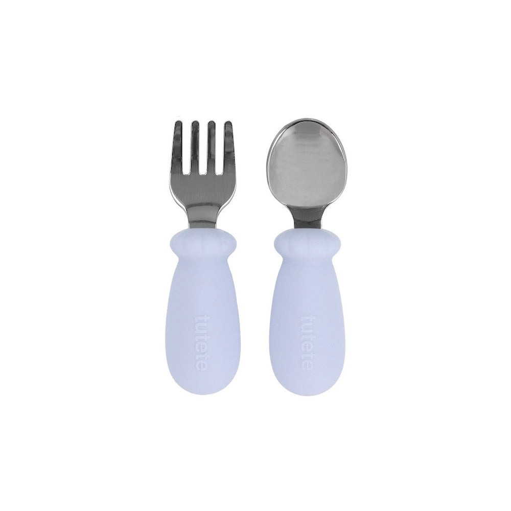 Set Posate Primi Mesi Apprendimento Powder Blue