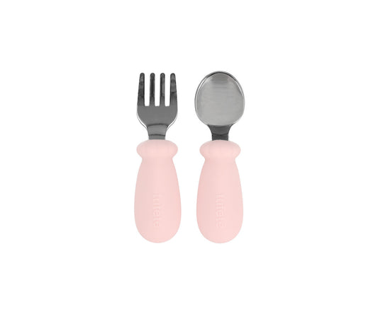 Set Posate Primi Mesi Apprendimento Nude Rose