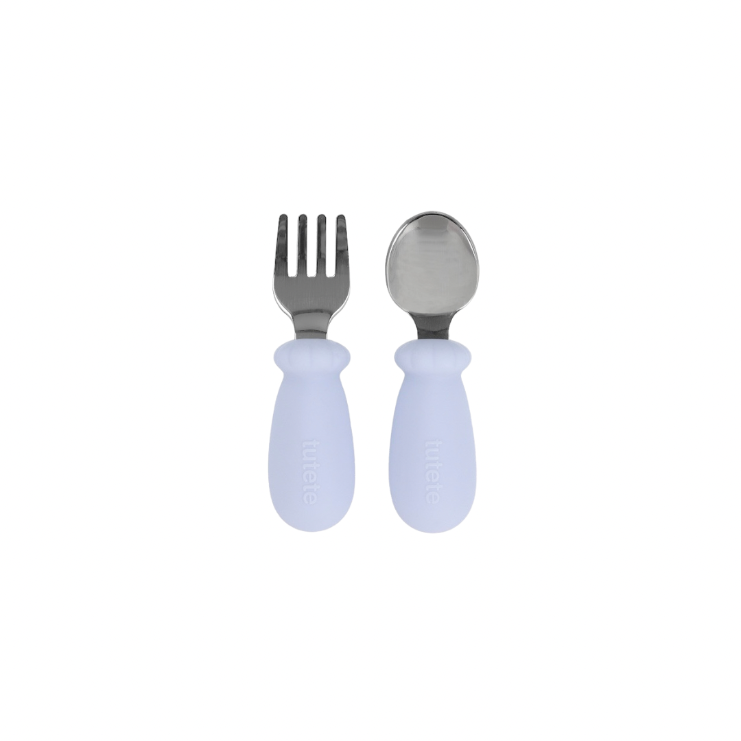 Set Posate Primi Mesi Apprendimento Powder Blue