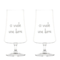 Set 2 calici Ci vuole una birra