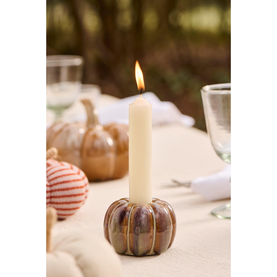 Porta candela zucca