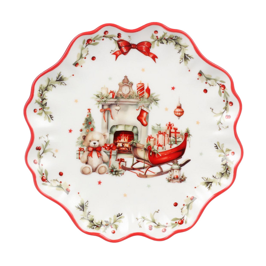 Piatto dessert Vintage Christmas