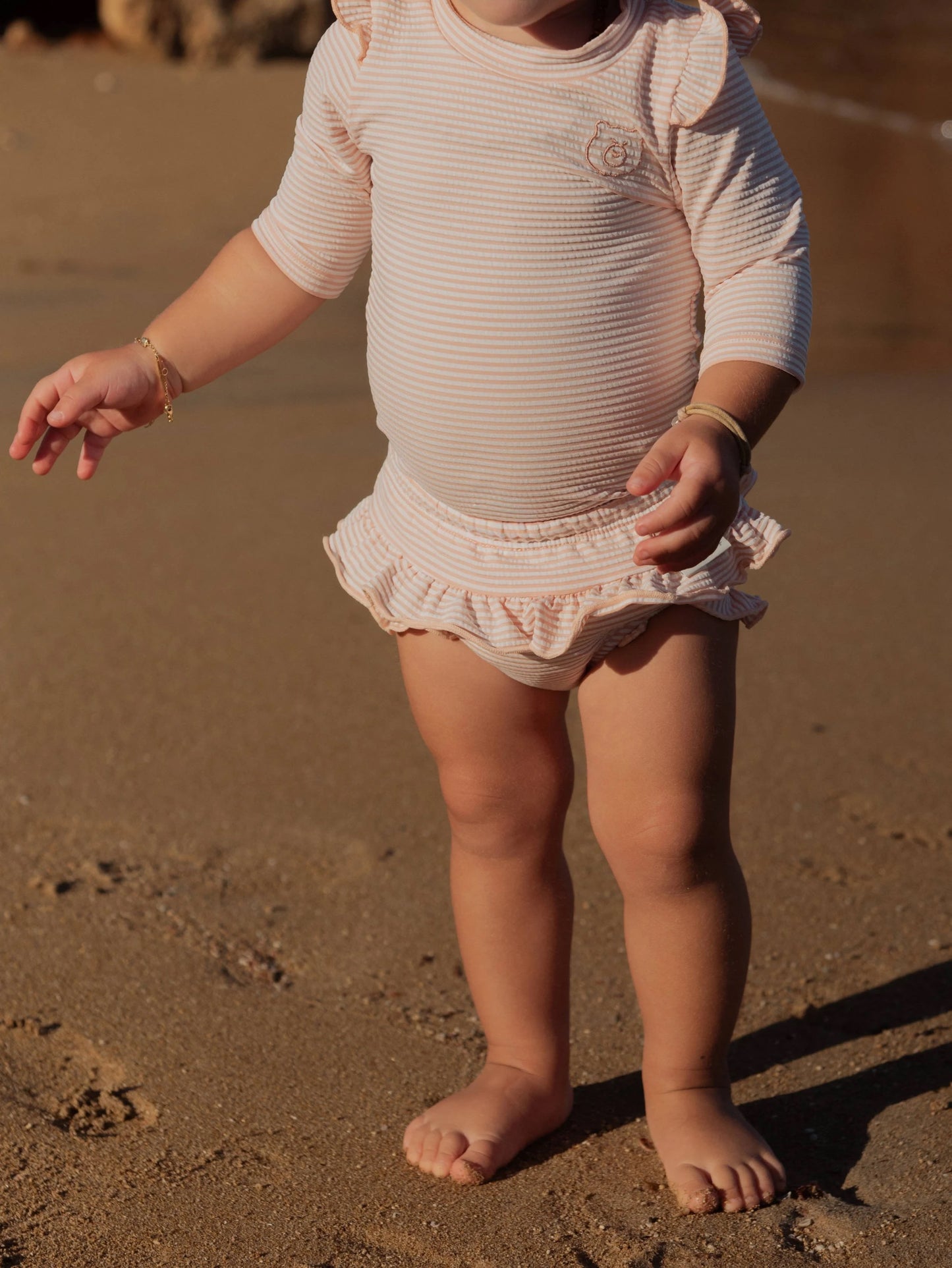 Costume Contenitivo - Bimba - Pink stripes bear