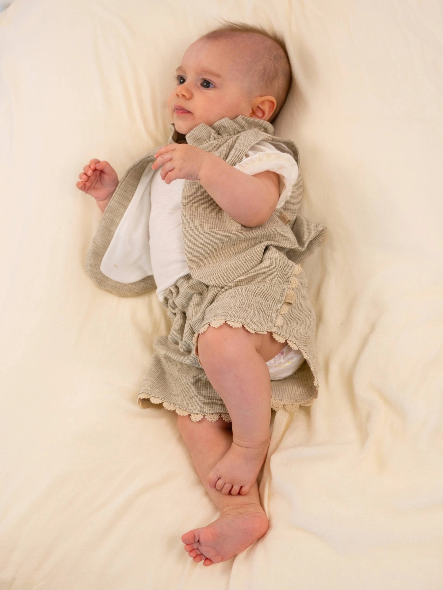 Gilet bimba - Mustard sabbia - 12/18 e 18/24M
