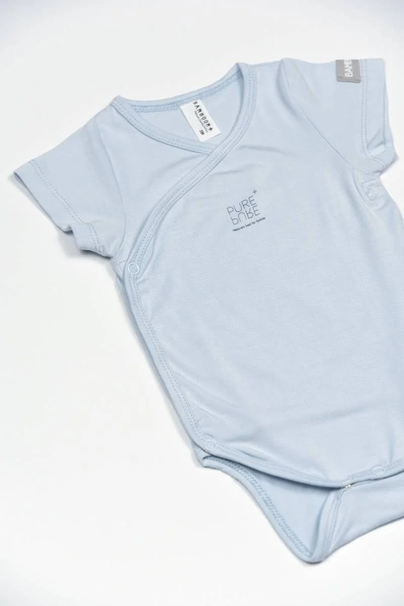 Body bimbo maniche corte - Azzurro